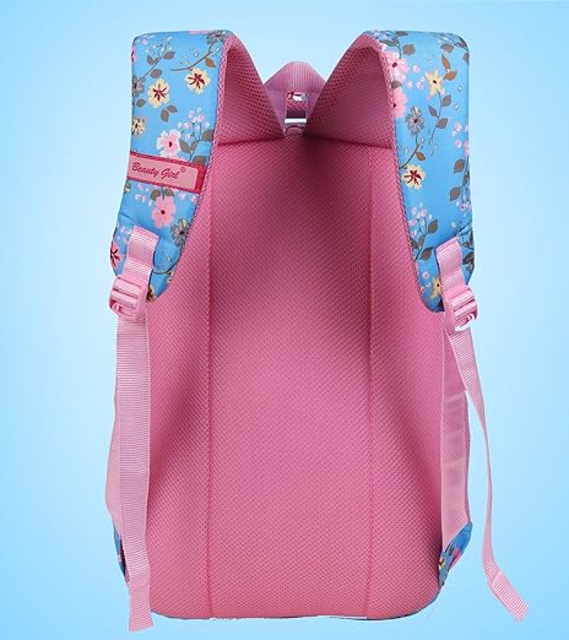 BEAUTY GIRLS 1531 Polyester Waterproof 30 L Floral Printed School