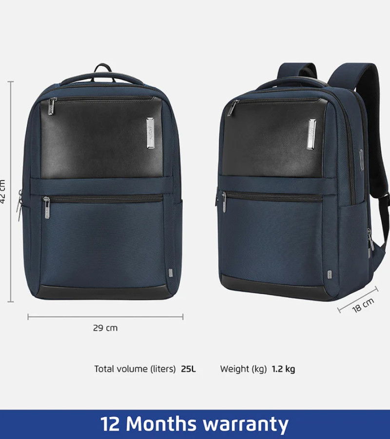 Safari Prime 16L Blue Formal Backpack with Laptop Sleeve