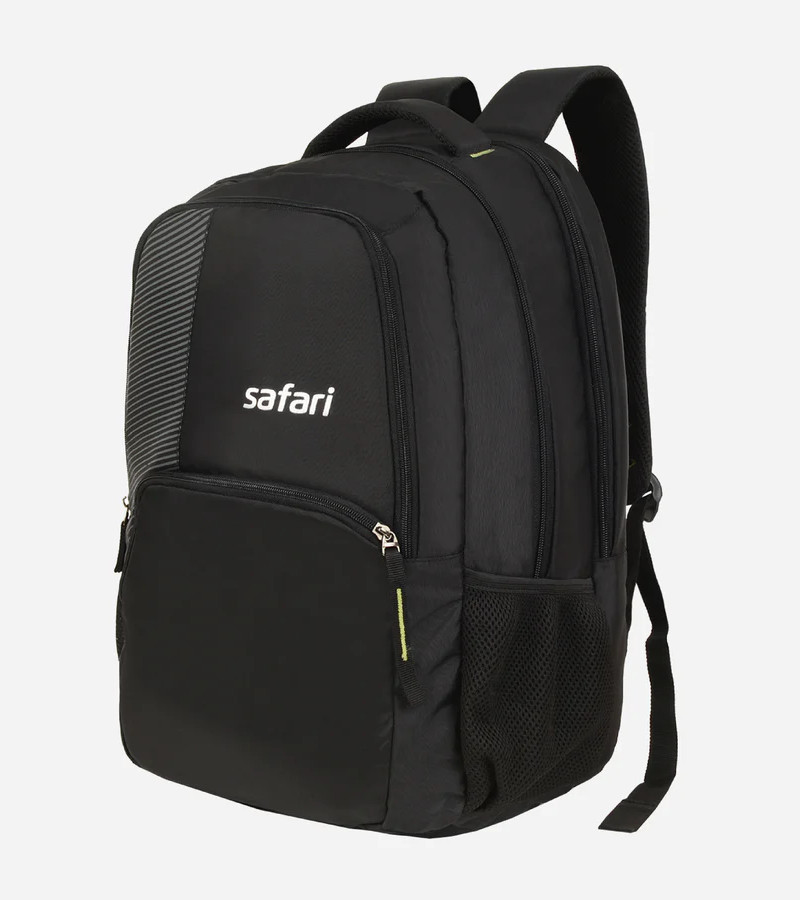 Safari Helix 30L Black Laptop Backpack with Raincover