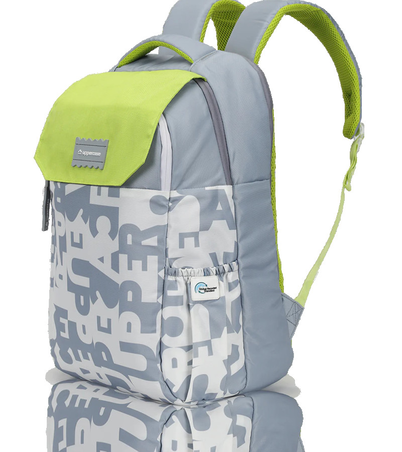 uppercase Campus 05 Backpack Double Compartment School Bag 38L Grey