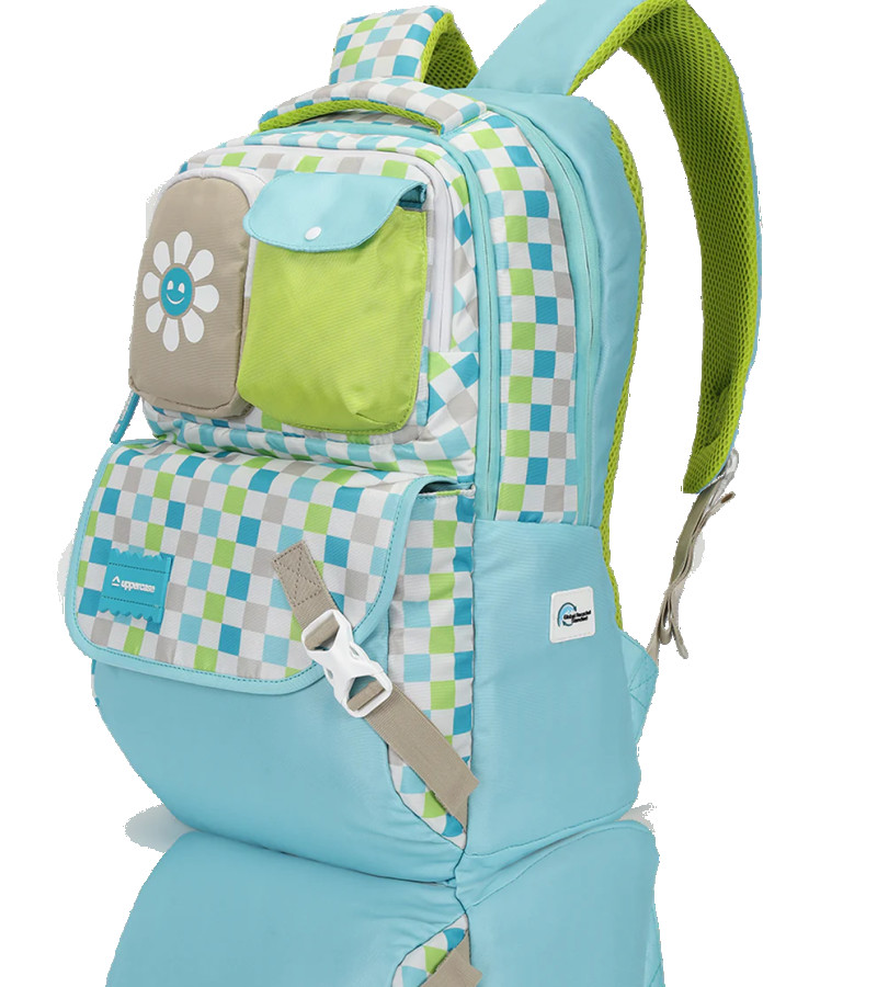 uppercase Luna 02 Double Compartments School Backpack for Girls 35L Blue