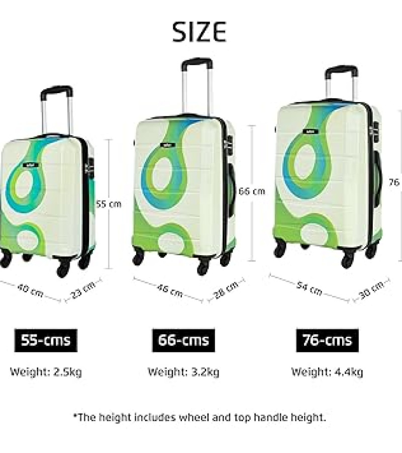 Safari Tiffany 55 Cms Small Cabin Trolley Bag Hard Case Polycarbonate 4 Wheels 360 Degree