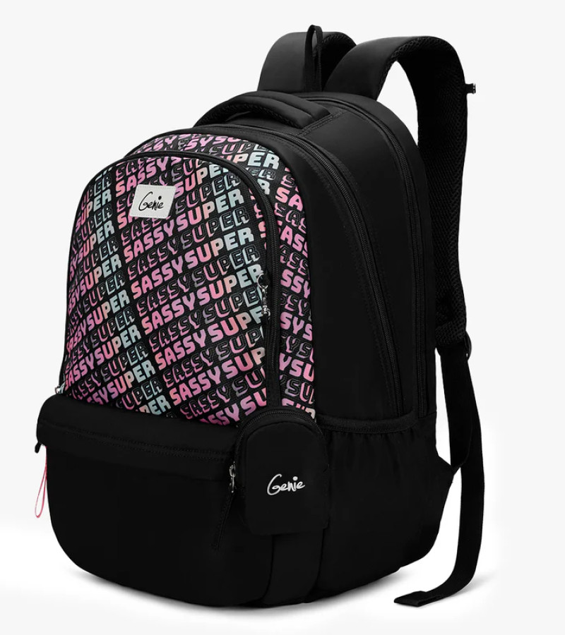 Sass Laptop and Raincover Backpack - Black