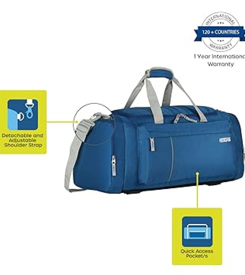 American Tourister X-Bag Nylon 55 Cms Travel Duffle Bag (Blue)