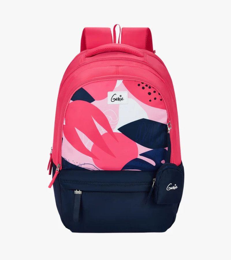 Genie Lucy 40L Pink Laptop Backpack With Laptop Sleeve