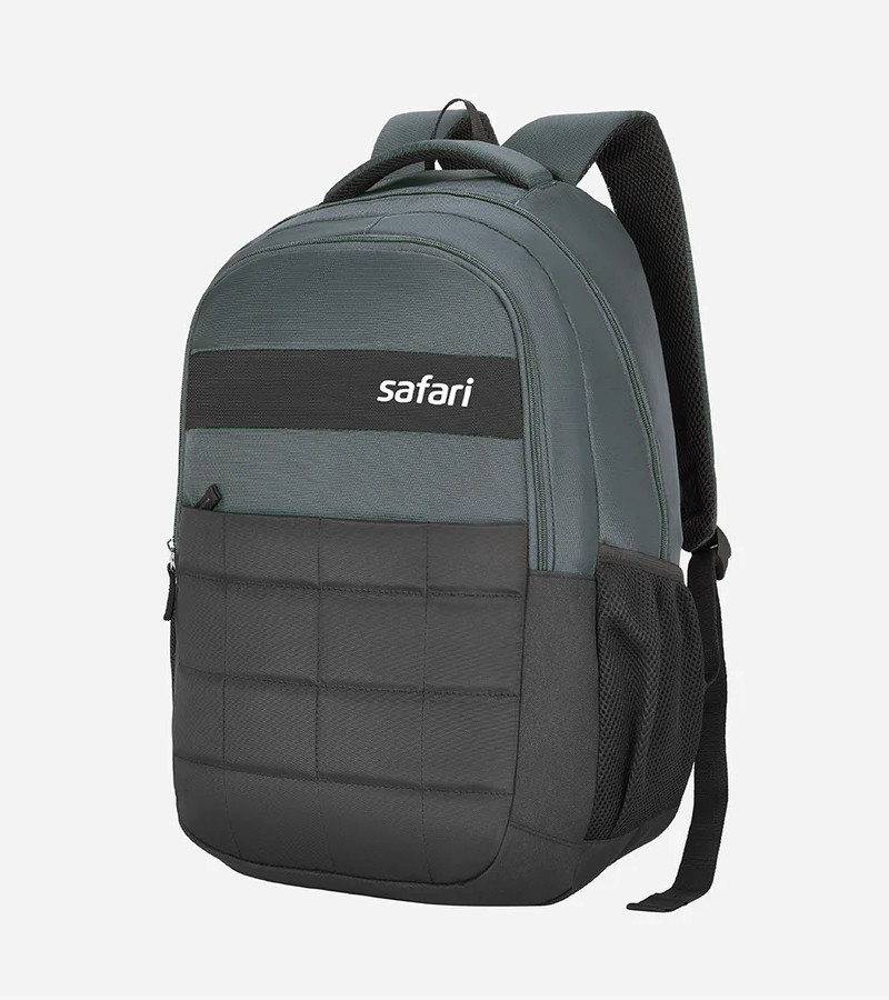 Safari Zoro 34L Grey Laptop Backpack with Easy Access Pockets