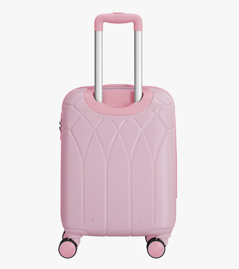 Genie Dew Marshmallow Pink Trolley Bag With Dual Wheels & TSA Lock