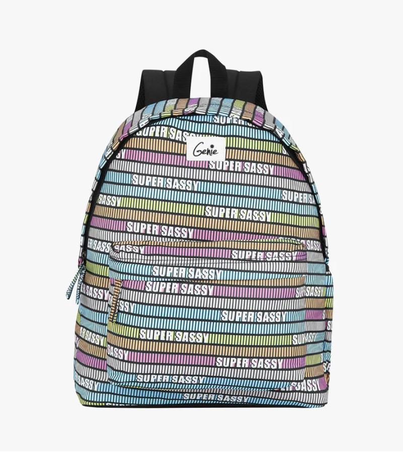 Genie Super Sassy 18L Multicolor Casual Backpack With Easy Access Pockets