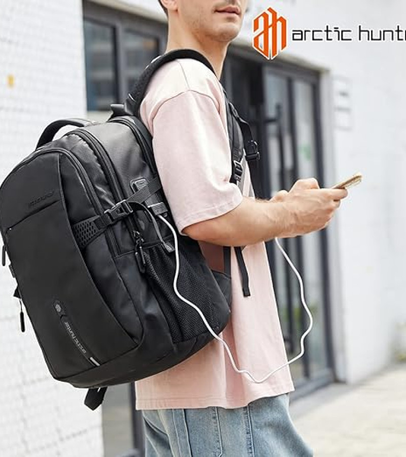 Arctic Hunter Backpack for Men 30L Office Travel Backpack Casual Laptop Bag with 15.6-inch Laptop Pocket Water-resistant Multi-pockets