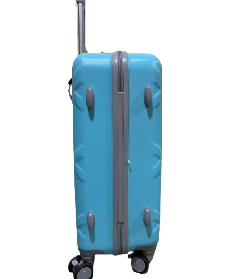 Da Tasche Flymate Paris Block Coloured Hard Luggage (MEDIUM-24 INCH(65CM), Sky Blue)