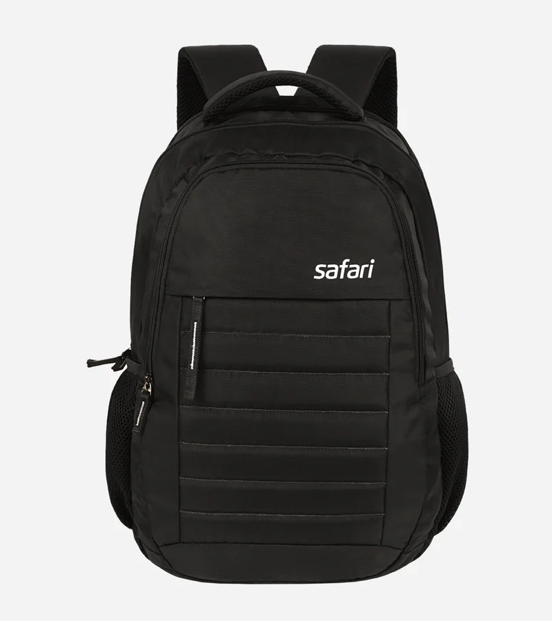 Safari Deluxe 30L Black Laptop Backpack with Easy Access Pockets