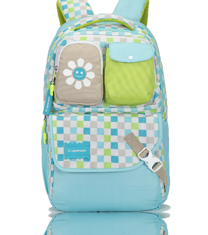 uppercase Luna 02 Double Compartments School Backpack for Girls 35L Blue