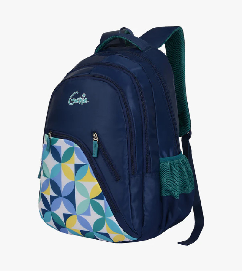 Genie Spray 36L Blue School Backpack With Easy Access Pockets