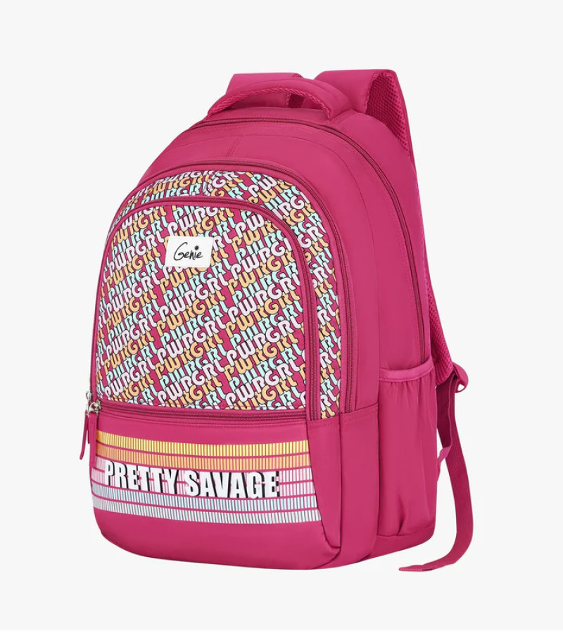 Genie Girl Power 36L Pink Laptop Backpack With Laptop Sleeve