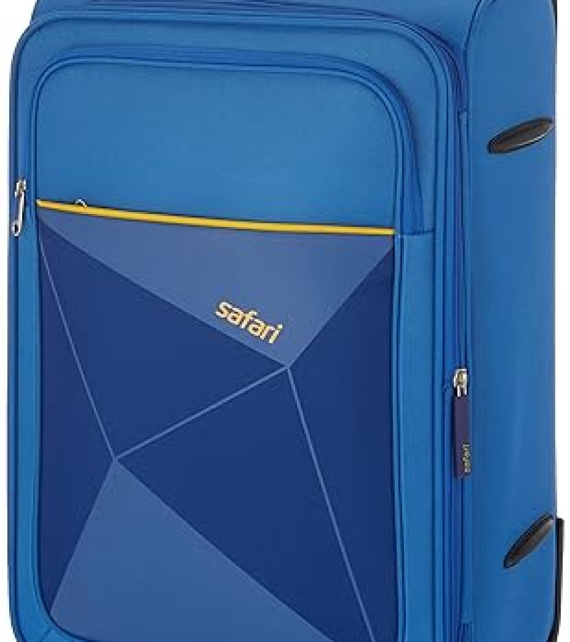 Safari Prisma 65 Cms Medium Check-In Polyester Softshell Sided 4 Spinner Wheels Luggage