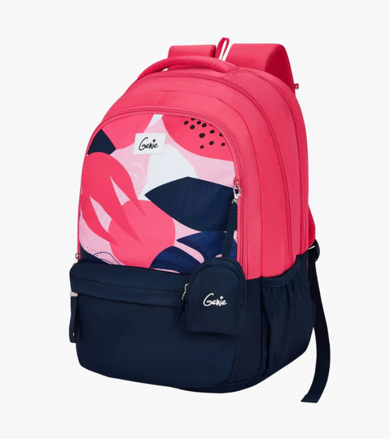 Genie Lucy 40L Pink Laptop Backpack With Laptop Sleeve