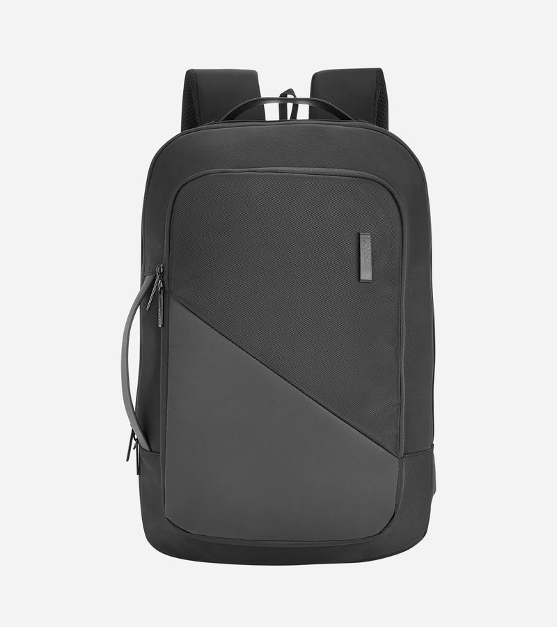 Safari Sage 19L Black Formal Backpack with USB Port, Premium Fabric, Multiple Handles and Sunglass Loop