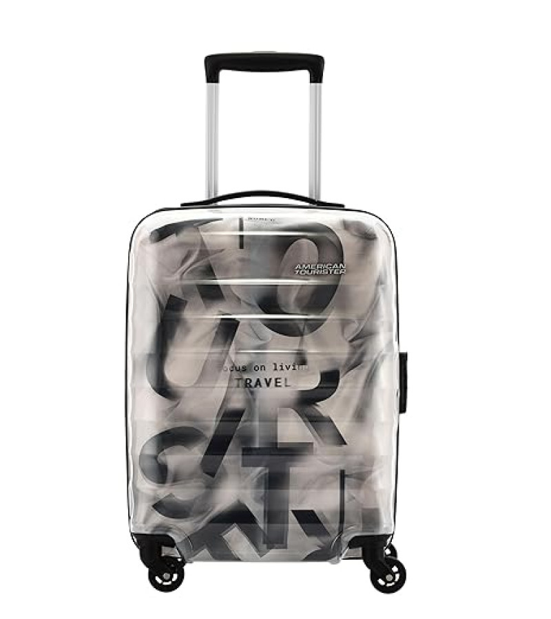 American Tourister Trolley Bag for Travel | VERG 55 Cms Polycarbonate Hardsided Small Cabin Luggage Bag