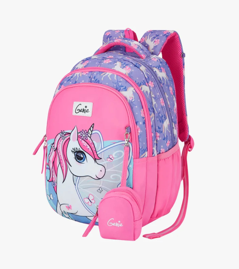 Magic Unicorn Small Backpack for Kids - Pink With Comfortable Padding