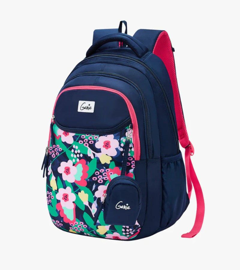 Genie Sweetpea 27L Navy Blue Juniors Backpack With Easy Access Pockets