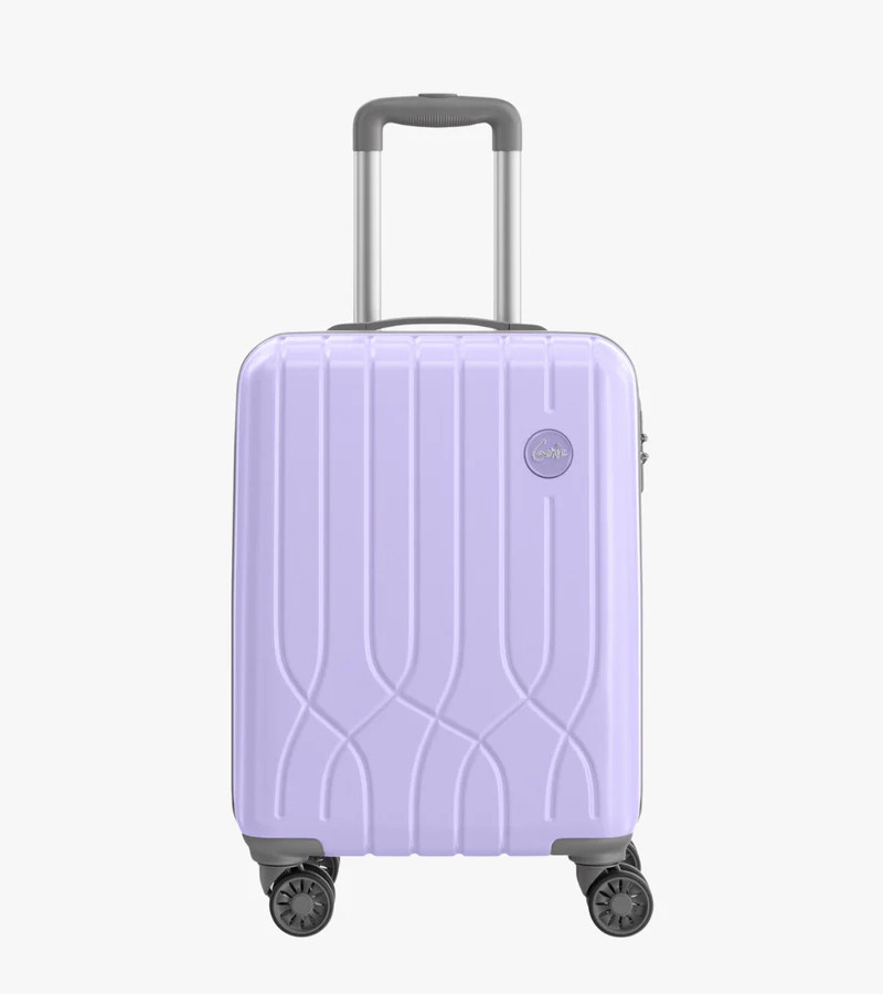 Genie Swing Lavender Trolley Bag With Dual Wheels & Fixed Combination Lock