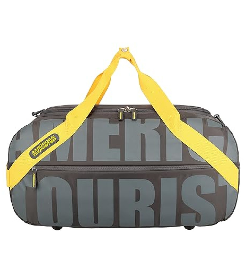 American Tourister PIXO DFL 52CM 01 Grey/Yellow, Detachable & Adjustable Shoulder Strap