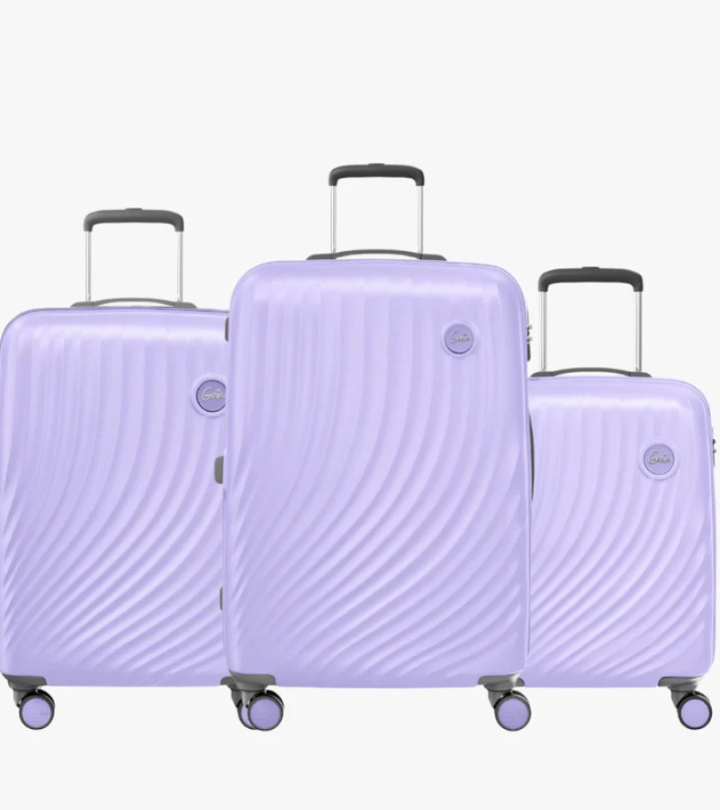 Scarlet Small, Medium and Large Hard Luggage Combo Set -Lavender