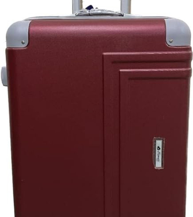 Da Tasche Flymate Paris Line Block Hard Luggage (Medium-24INCH(66CM), Maroon)