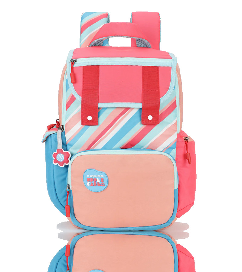 uppercase Sprout 03 Double Compartments School Backpack for Girls 25L Pink